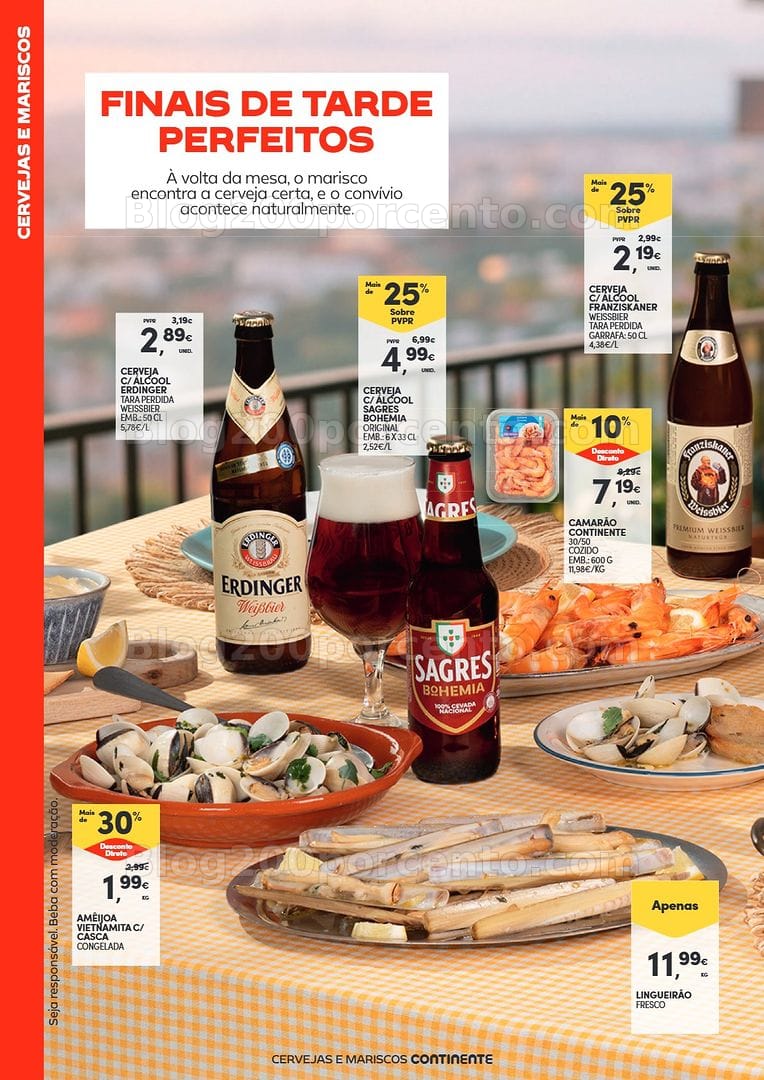 Antevisão Folheto CONTINENTE Especial Mariscos Promoções de 19 maio a 7 junho