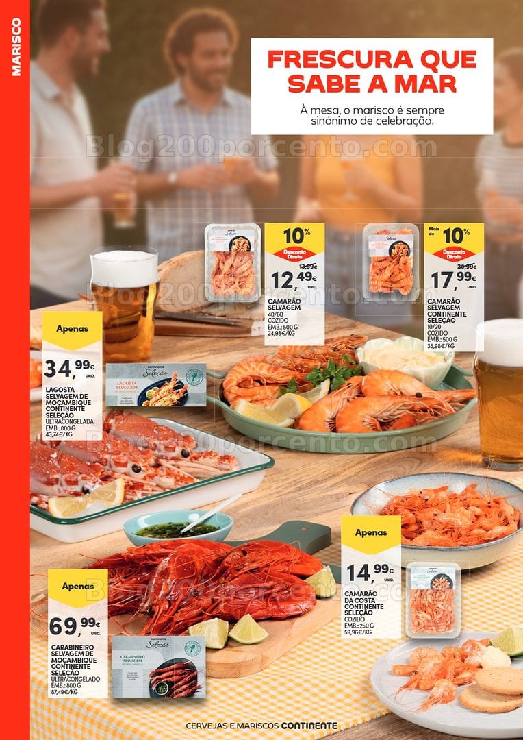 Antevisão Folheto CONTINENTE Especial Mariscos Promoções de 19 maio a 7 junho