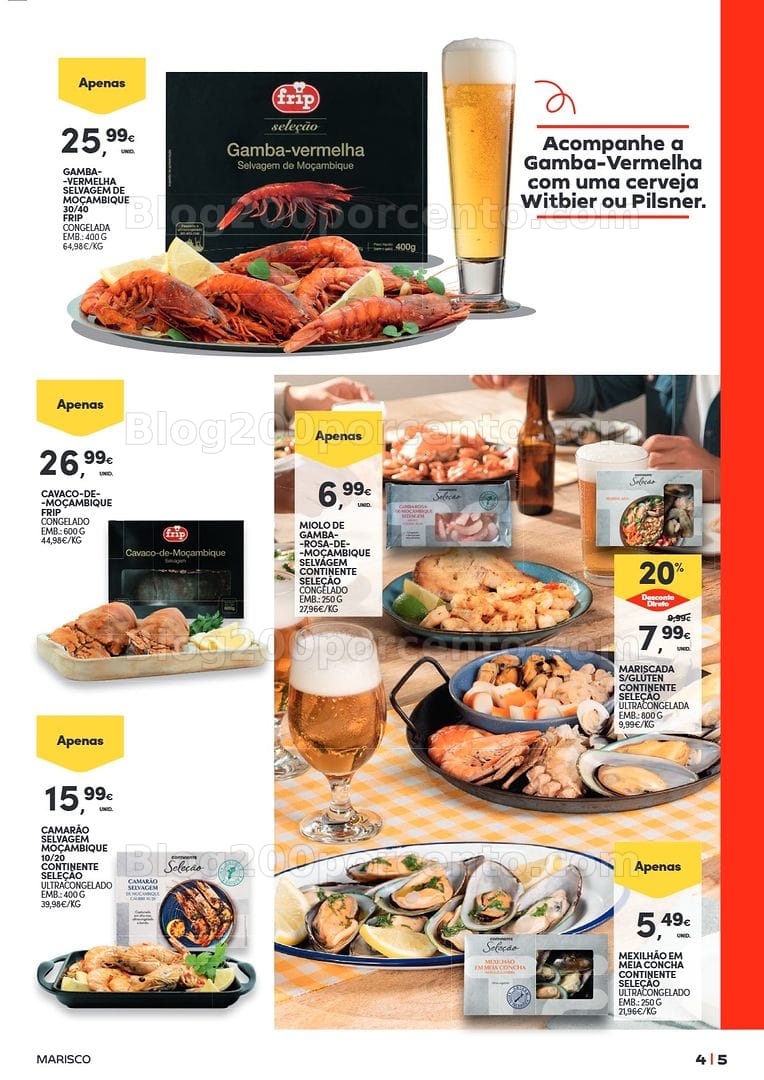 Antevisão Folheto CONTINENTE Especial Mariscos Promoções de 19 maio a 7 junho