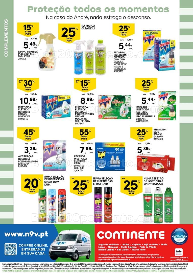 Antevisão Folheto CONTINENTE Ar Livre Açores Promoções até 15 junho