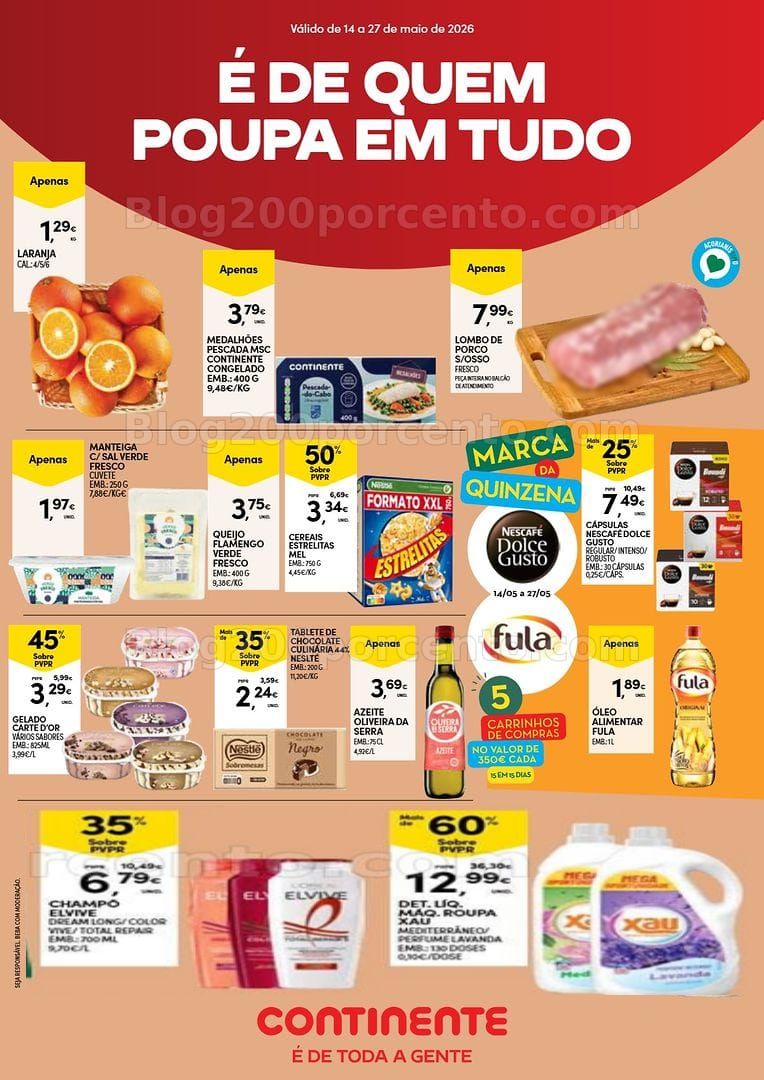 Antevisão Folheto CONTINENTE Açores Promoções de 14 a 27 maio