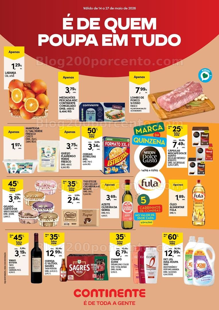 Antevisão Folheto CONTINENTE Açores Promoções de 14 a 27 maio