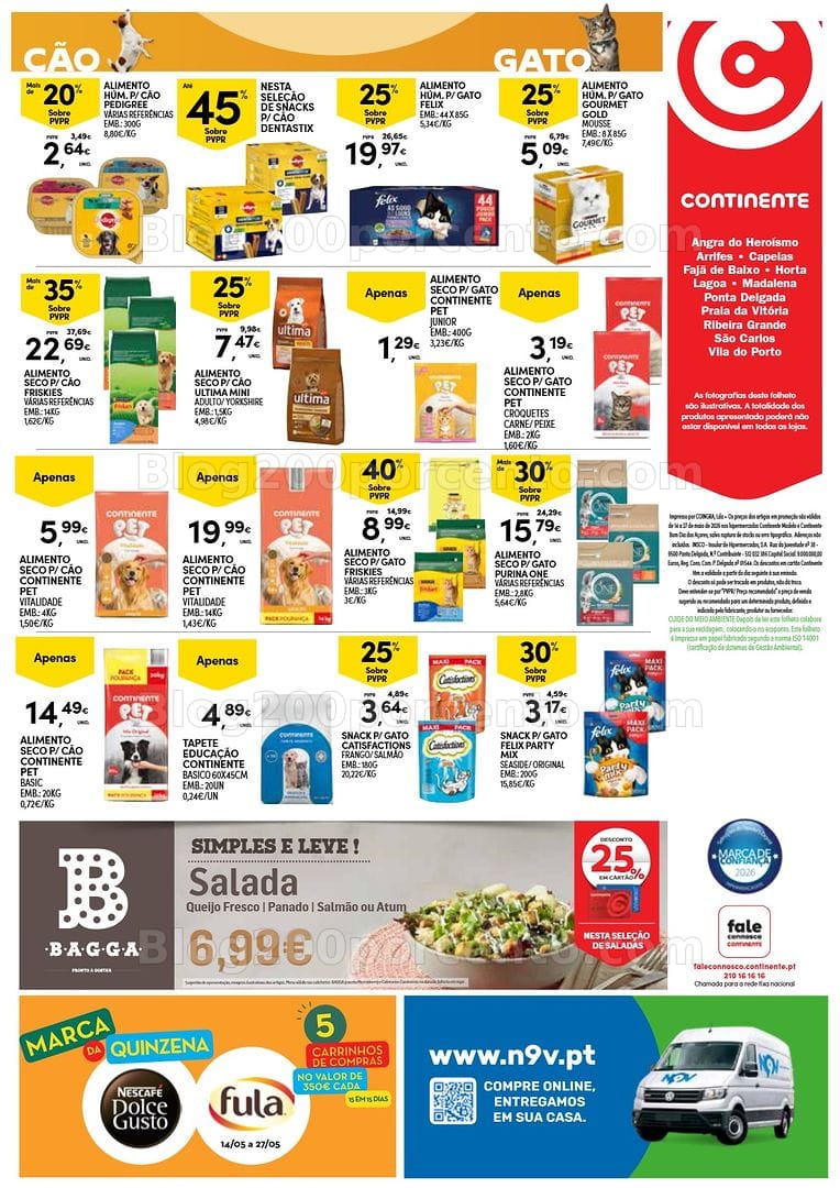 Antevisão Folheto CONTINENTE Açores Promoções de 14 a 27 maio