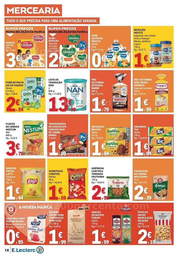 Antevisão Folheto E-LECLERC Promoções de 14 a 20 maio