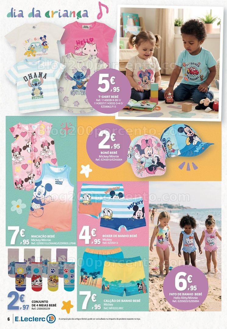 Antevisão Folheto E-LECLERC Bazar + Dia da Criança Promoções de 21 maio a 3 junho