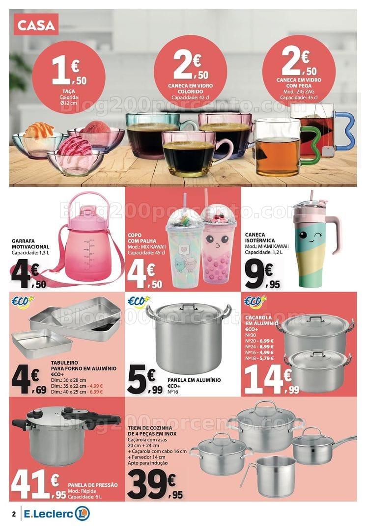 Antevisão Folheto E-LECLERC Bazar Promoções de 7 a 20 maio