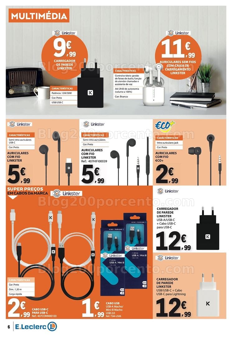 Antevisão Folheto E-LECLERC Bazar Promoções de 7 a 20 maio