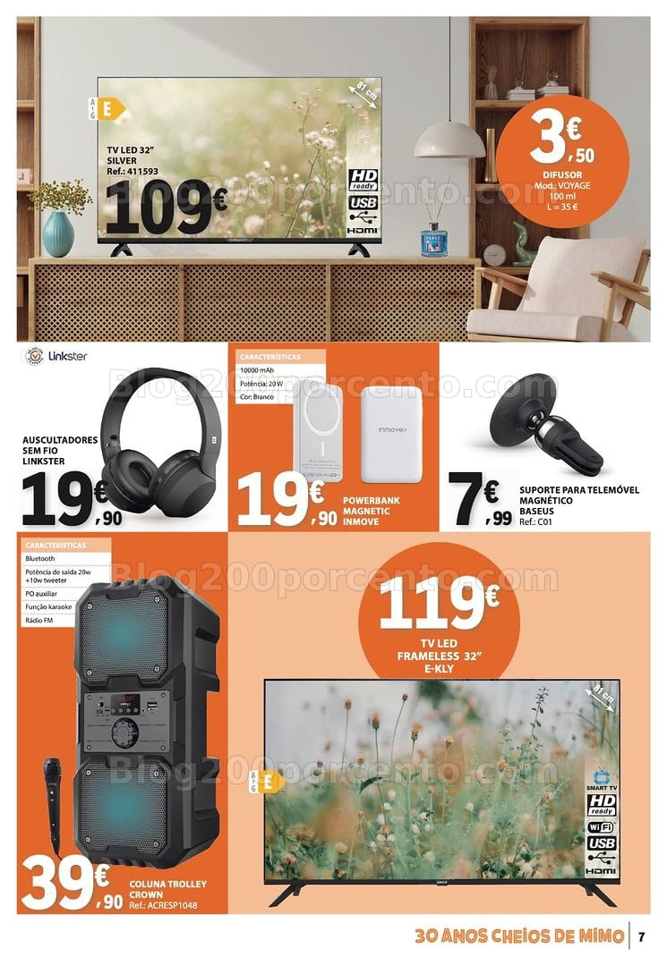 Antevisão Folheto E-LECLERC Bazar Promoções de 7 a 20 maio