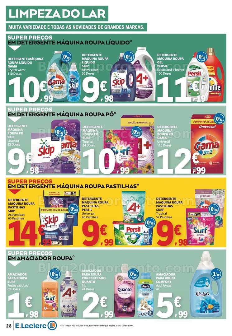 Antevisão Folheto E-LECLERC Promoções de 28 maio a 3 junho