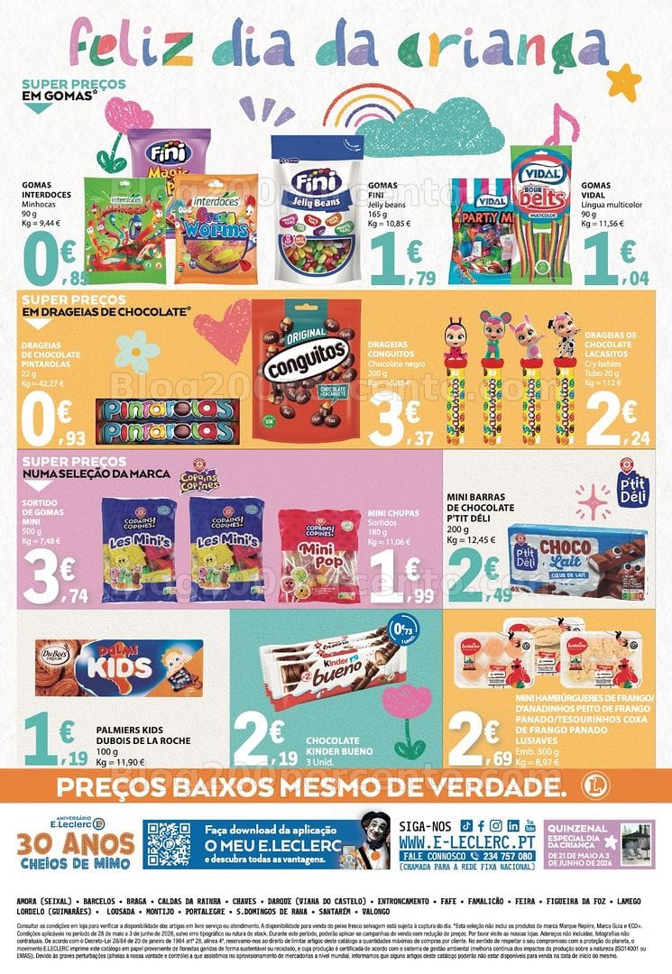 Antevisão Folheto E-LECLERC Promoções de 28 maio a 3 junho