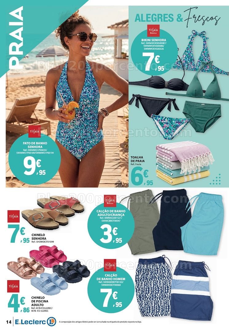 Antevisão Folheto E-LECLERC Moda Primavera - Verão Promoções de 12 a 24 maio