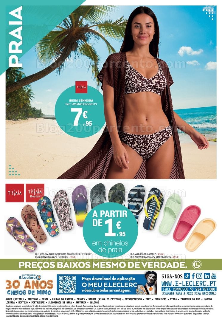 Antevisão Folheto E-LECLERC Moda Primavera - Verão Promoções de 12 a 24 maio