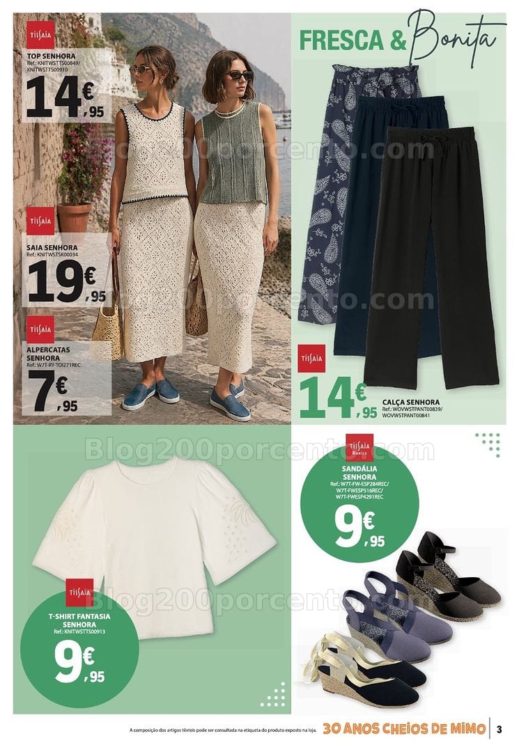Antevisão Folheto E-LECLERC Moda Primavera - Verão Promoções de 12 a 24 maio