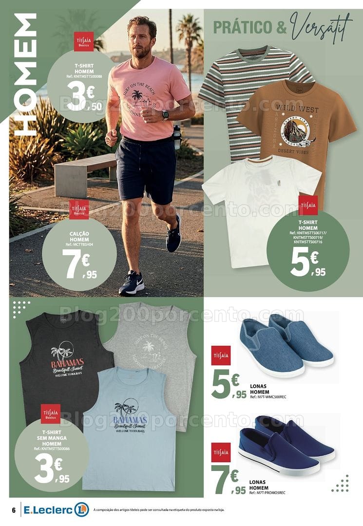 Antevisão Folheto E-LECLERC Moda Primavera - Verão Promoções de 12 a 24 maio