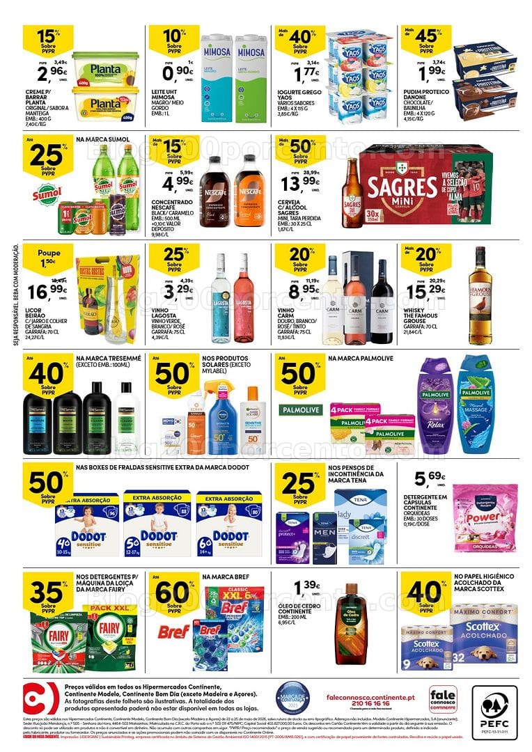 Antevisão Folheto CONTINENTE Promoções Fim de Semana - 22 a 25 maio - Edição Digital