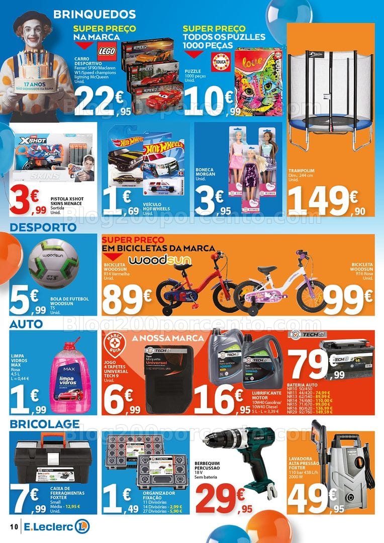 Antevisão Folheto E-LECLERC Aniversário Promoções de 14 a 31 maio