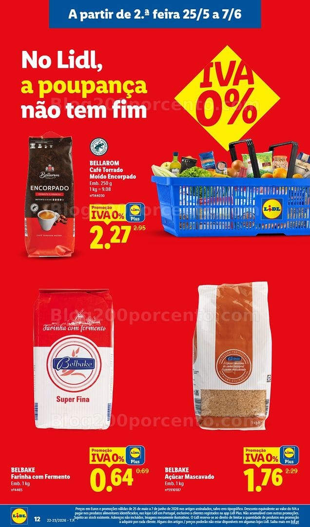 Antevisão Folheto LIDL Iva 0% Promoções de 25 maio a 7 junho