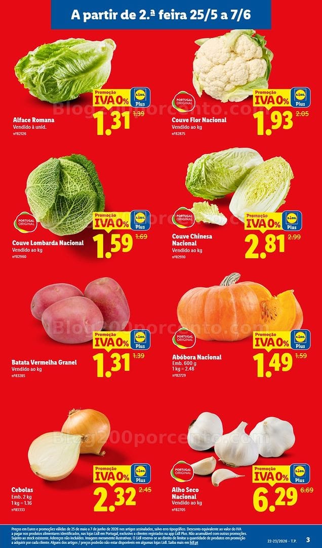 Antevisão Folheto LIDL Iva 0% Promoções de 25 maio a 7 junho