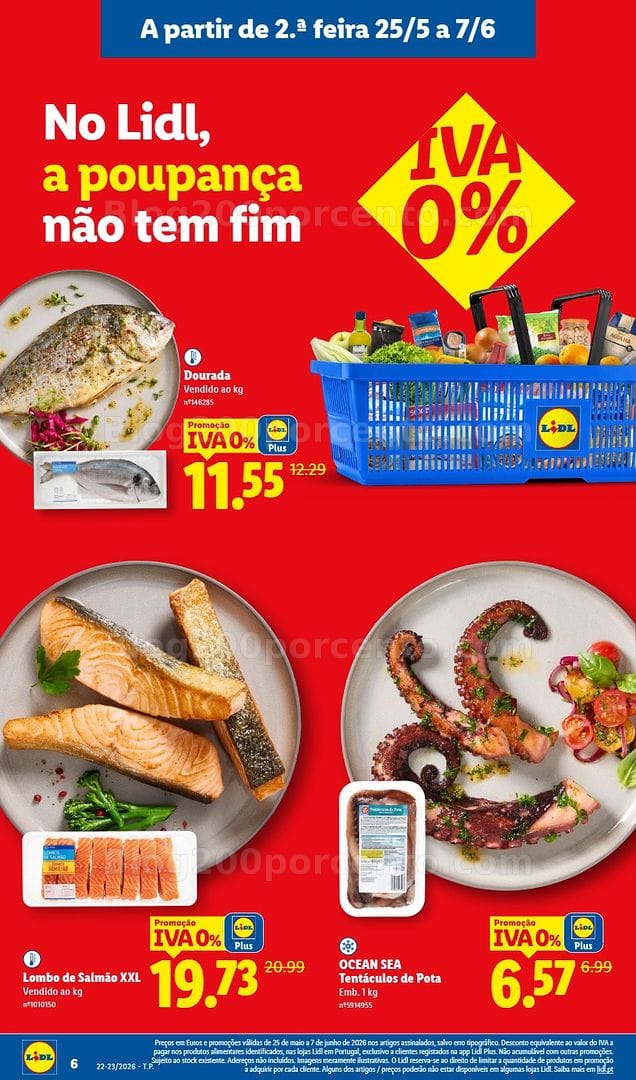 Antevisão Folheto LIDL Iva 0% Promoções de 25 maio a 7 junho