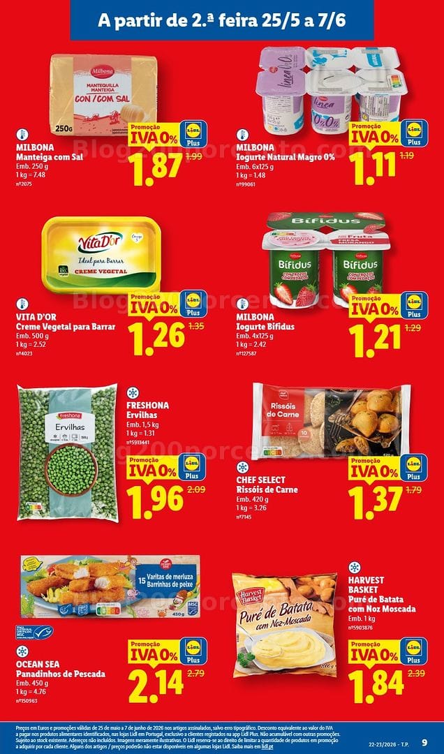 Antevisão Folheto LIDL Iva 0% Promoções de 25 maio a 7 junho