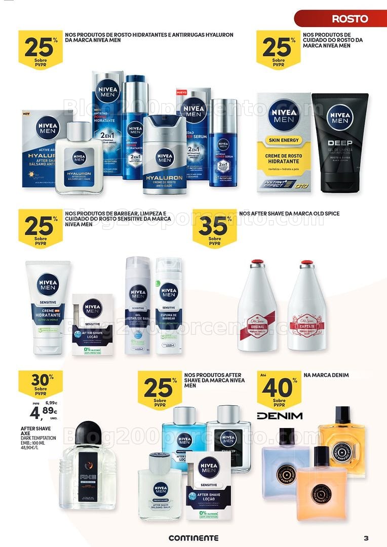Antevisão Folheto CONTINENTE Especial Higiene Masculina Promoções de 5 a 18 maio