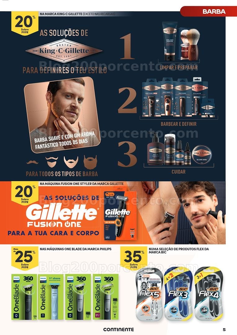 Antevisão Folheto CONTINENTE Especial Higiene Masculina Promoções de 5 a 18 maio
