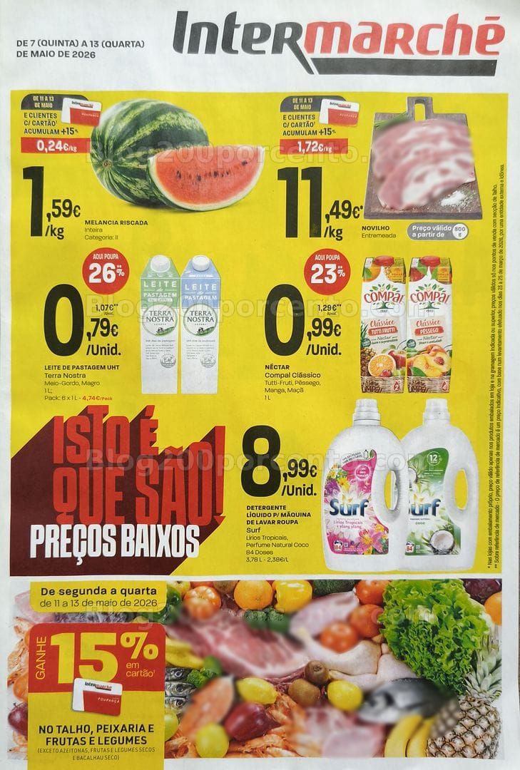 Antevisão Folheto INTERMARCHÉ Promoções de 7 a 13 maio