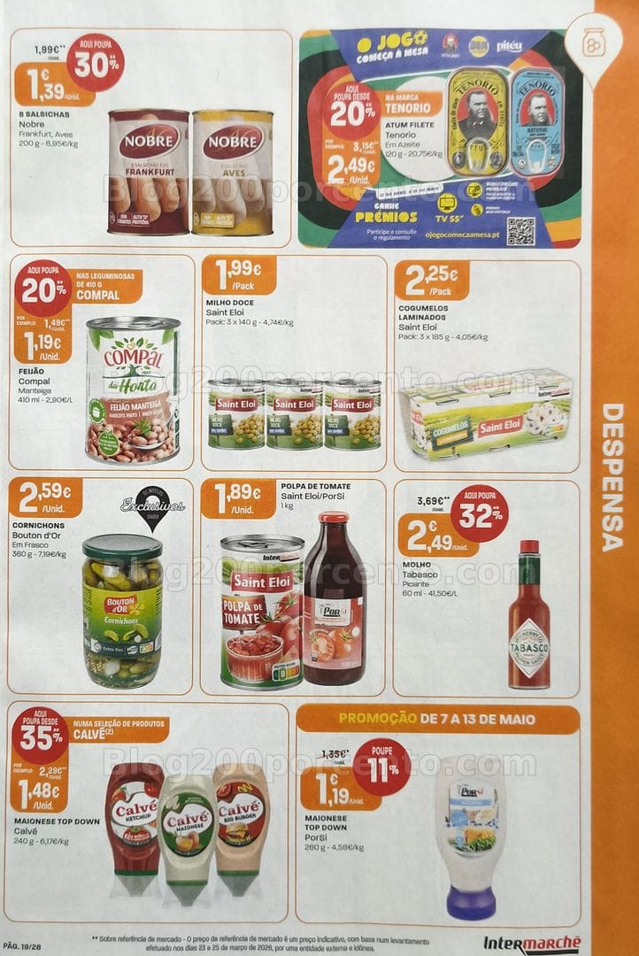 Antevisão Folheto INTERMARCHÉ Promoções de 7 a 13 maio