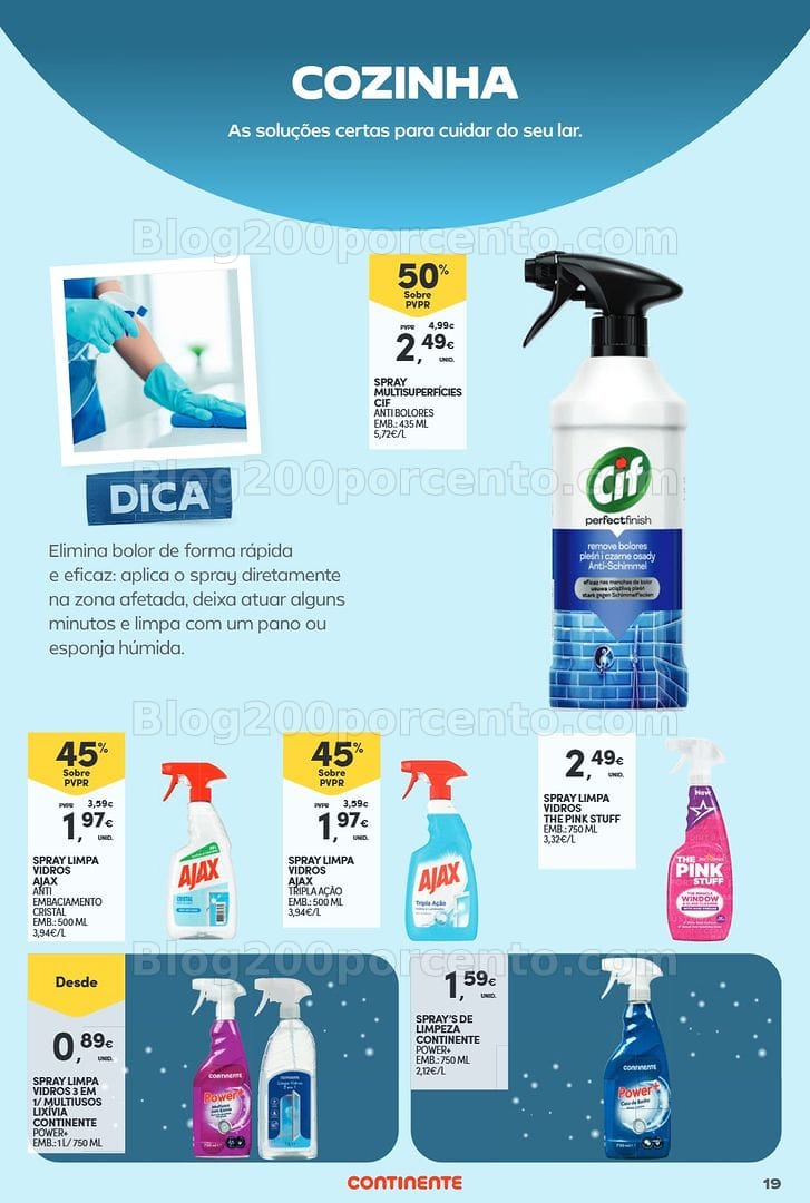 Antevisão Folheto CONTINENTE Especial Limpeza do Lar Promoções de 12 a 24 maio - Edição Digital