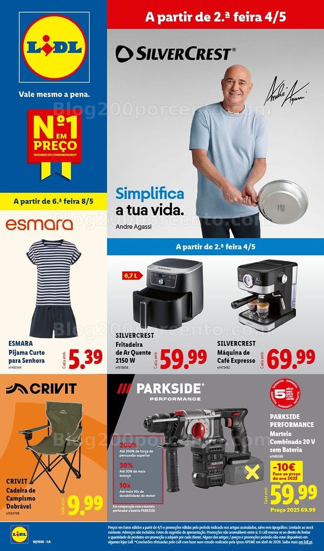 Antevisão Folheto LIDL Bazar Promoções de 4 a 14 maio