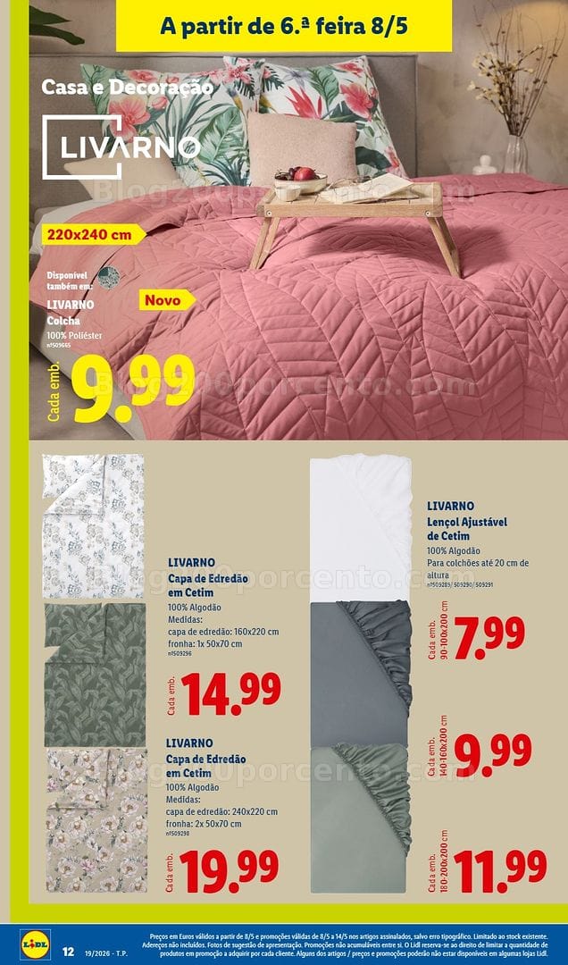 Antevisão Folheto LIDL Bazar Promoções de 4 a 14 maio