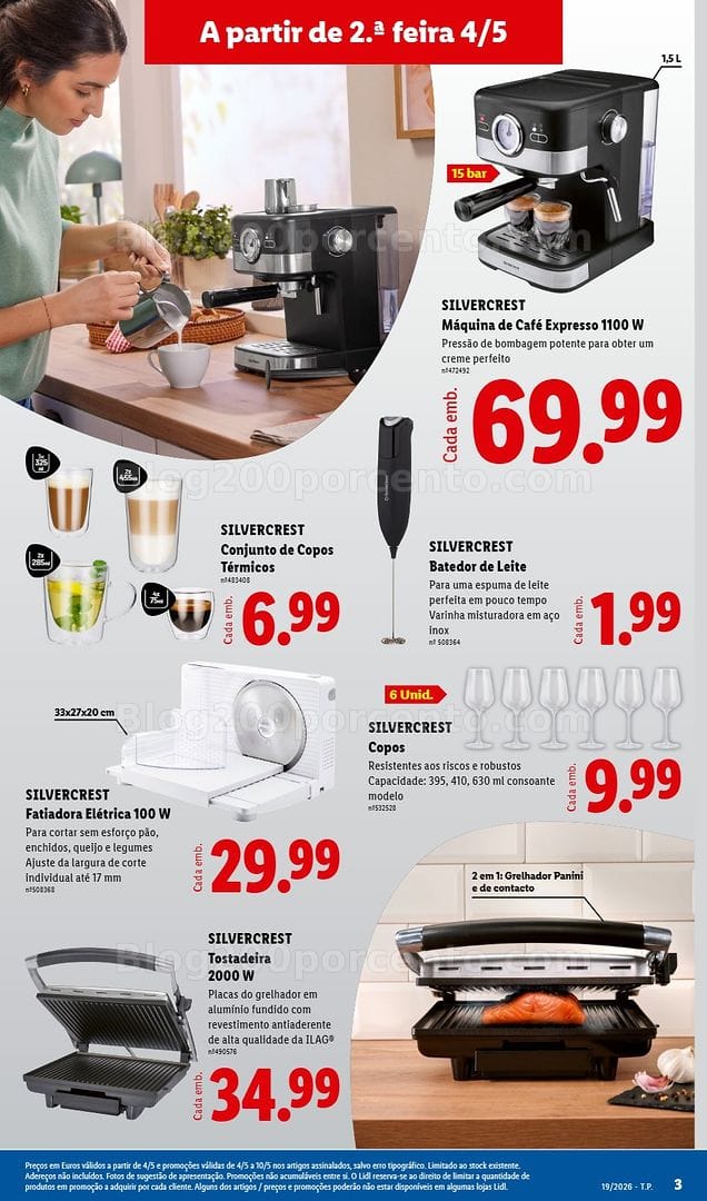 Antevisão Folheto LIDL Bazar Cozinha Promoções de 4 a 14 maio