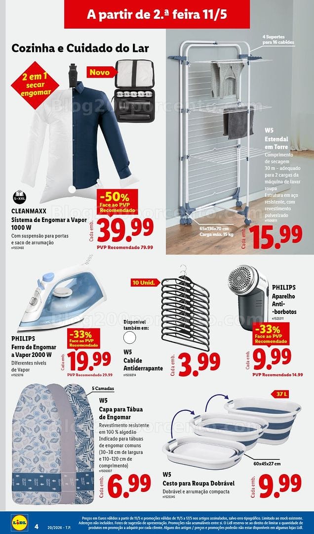 Antevisão Folheto LIDL Bazar Promoções de 11 a 21 maio - Edição Digital