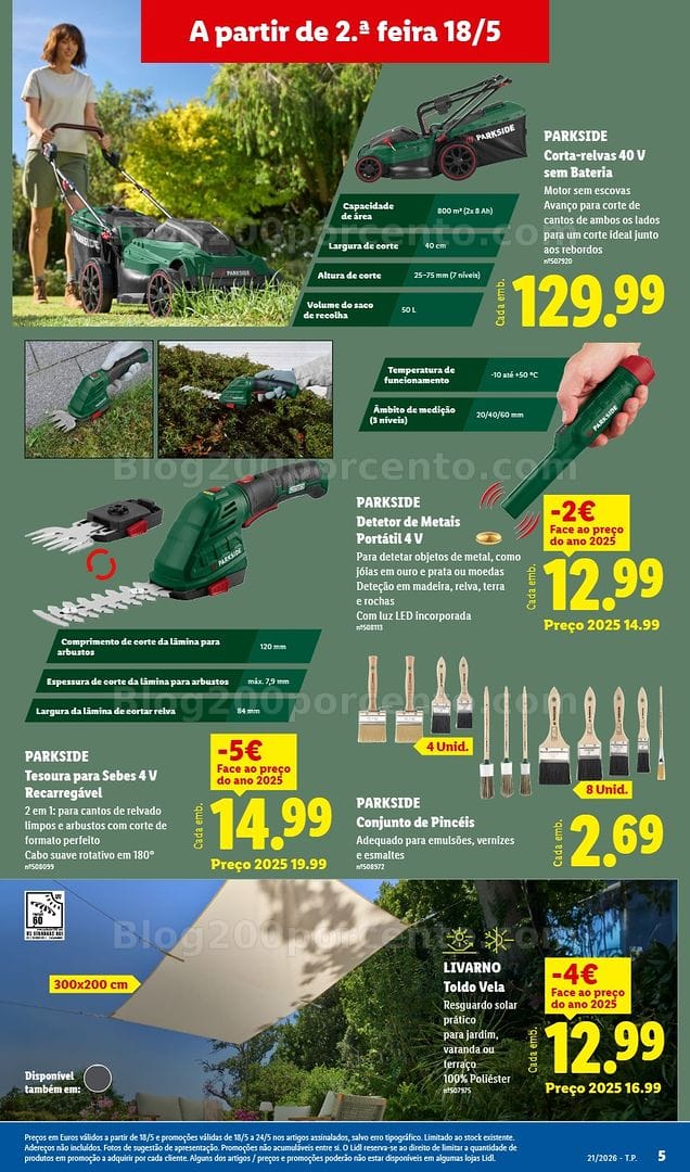 Antevisão Folheto LIDL Bazar Promoções de 18 a 28 maio