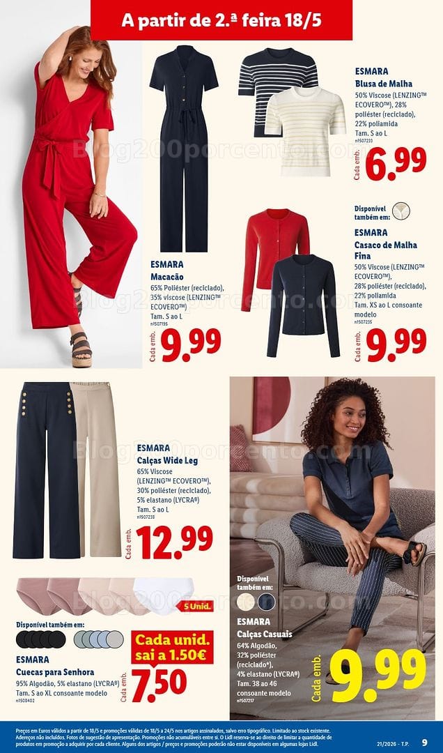 Antevisão Folheto LIDL Bazar Promoções de 18 a 28 maio