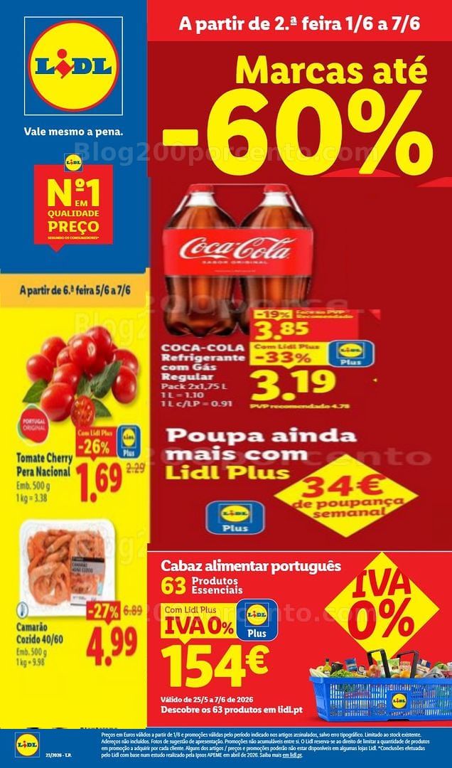 Antevisão Folheto LIDL Promoções de 1 a 7 junho - Edição Digital