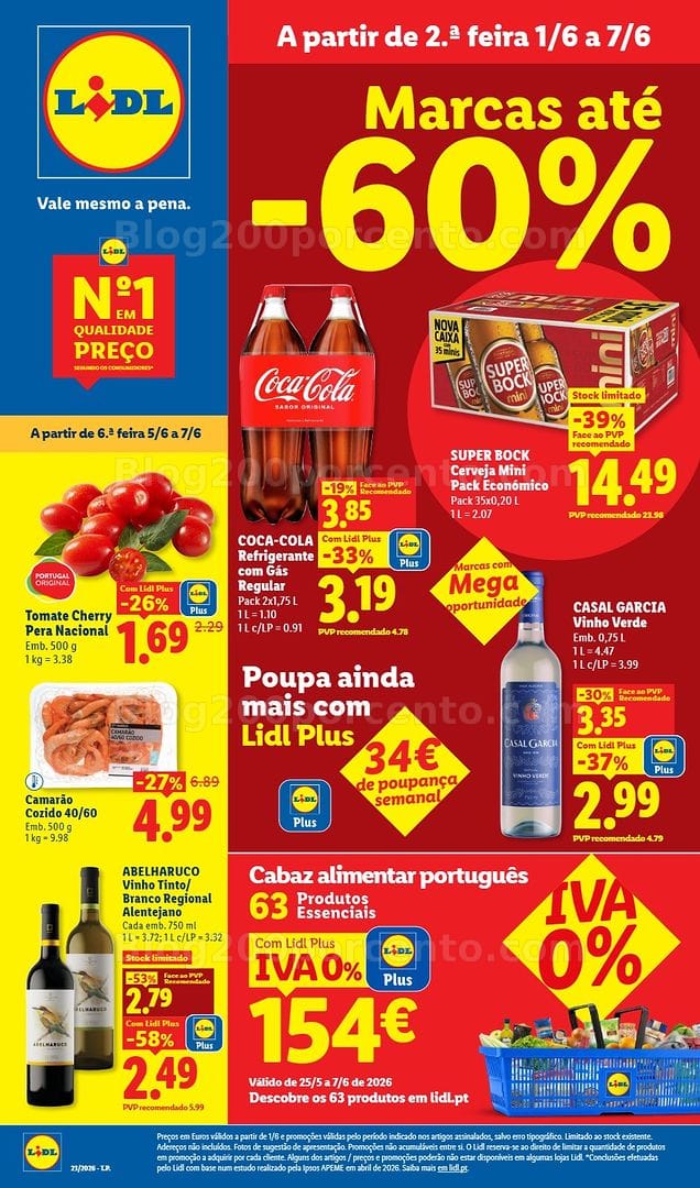 Antevisão Folheto LIDL Promoções de 1 a 7 junho - Edição Digital