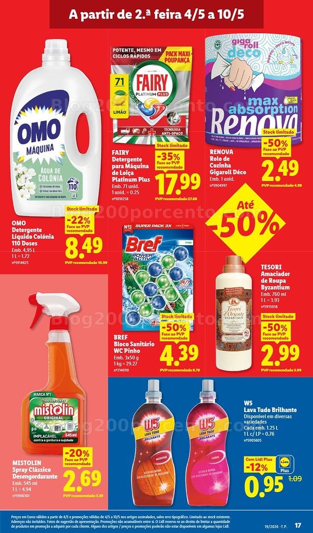 Antevisão Folheto LIDL Promoções de 4 a 10 maio