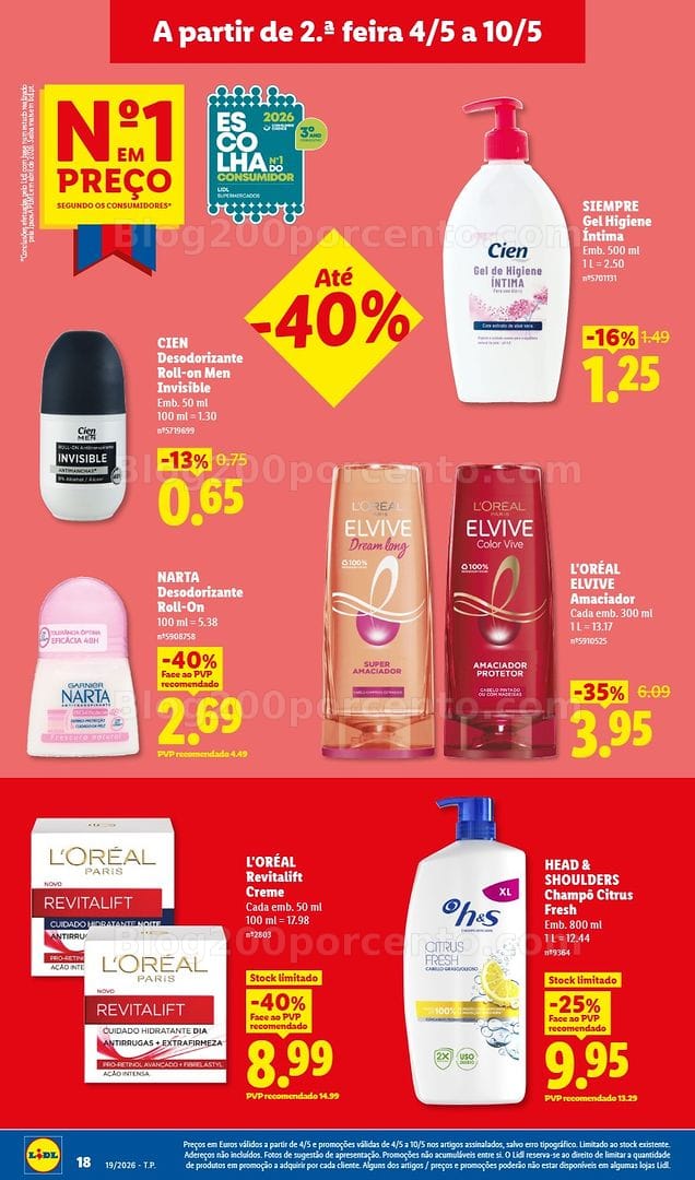 Antevisão Folheto LIDL Promoções de 4 a 10 maio