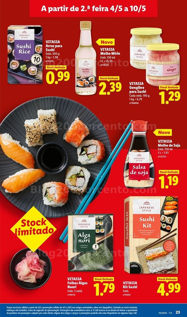 Antevisão Folheto LIDL Promoções de 4 a 10 maio