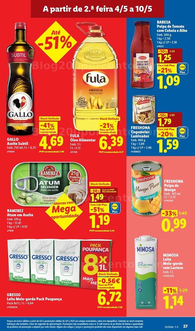 Antevisão Folheto LIDL Promoções de 4 a 10 maio