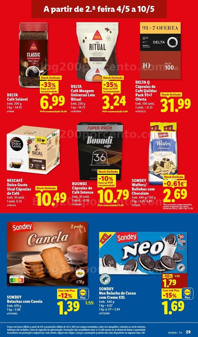 Antevisão Folheto LIDL Promoções de 4 a 10 maio