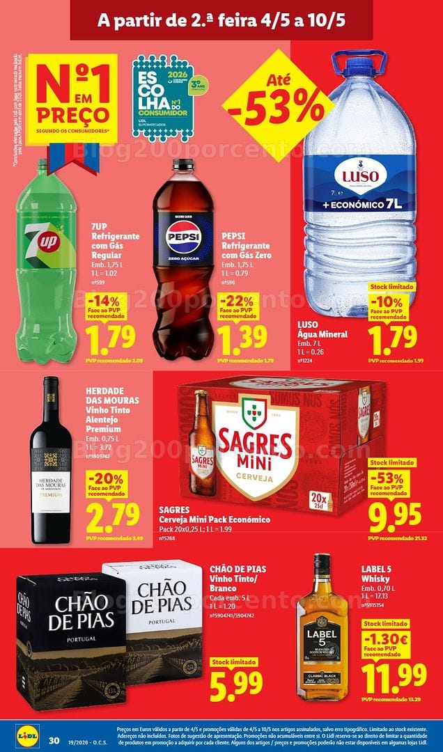 Antevisão Folheto LIDL Promoções de 4 a 10 maio