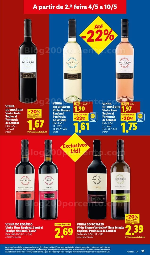 Antevisão Folheto LIDL Promoções de 4 a 10 maio