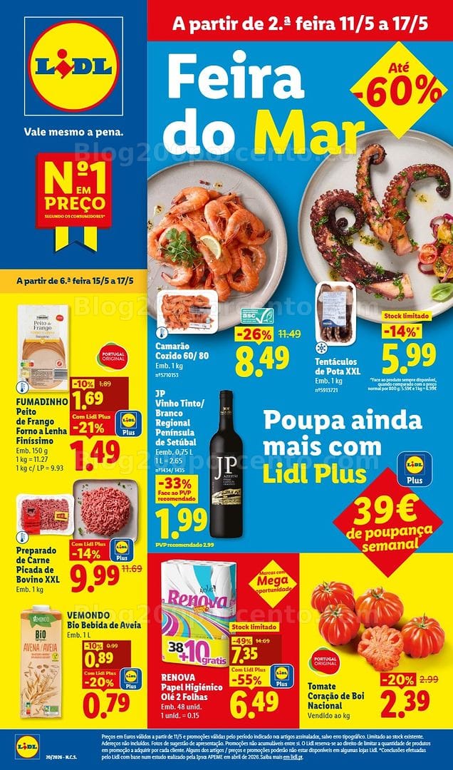 Antevisão Folheto LIDL Promoções de 11 a 17 maio - Edição Digital
