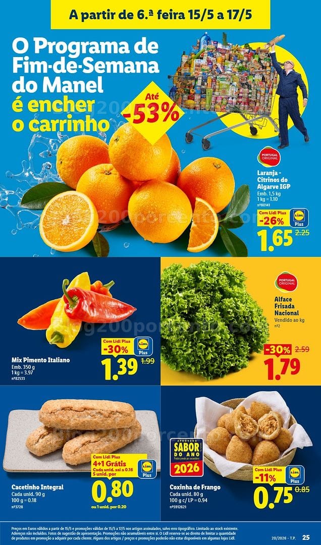 Antevisão Folheto LIDL Promoções Fim de Semana - 15 a 17 maio