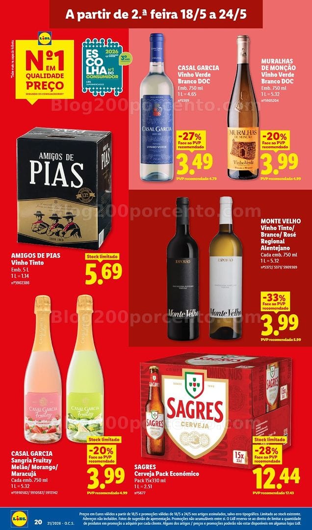 Antevisão Folheto LIDL Promoções de 18 a 24 maio - Edição Digital