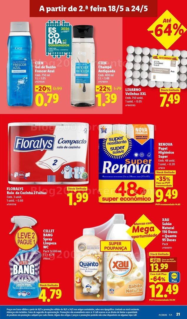 Antevisão Folheto LIDL Promoções de 18 a 24 maio - Edição Digital