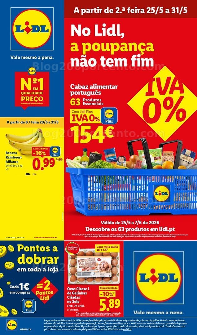 Antevisão Folheto LIDL Promoções de 25 a 31 maio - Edição Digital