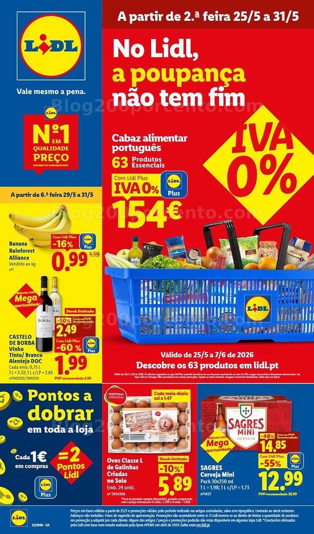 Antevisão Folheto LIDL Promoções de 25 a 31 maio - Edição Digital
